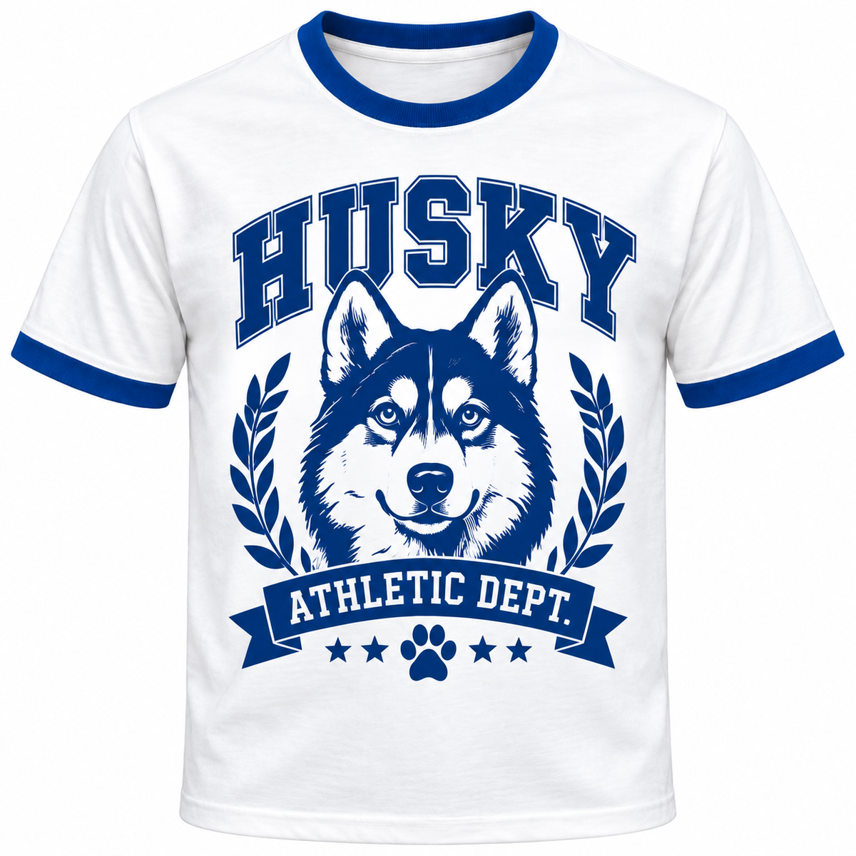 Husky Athletic Dept. Vintage Graphic Ringer T-Shirt