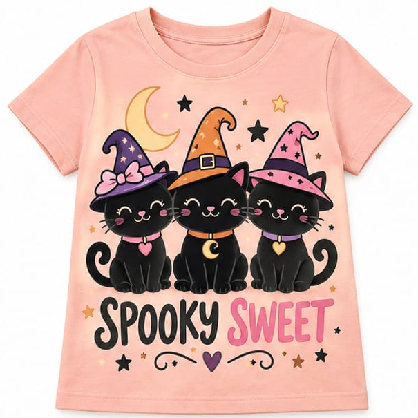 Kids Cotton Crew Neck T-Shirt
